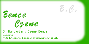 bence czene business card